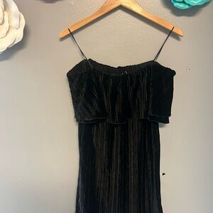 Sanctuary Black Spaghetti Strap Babydoll Dress